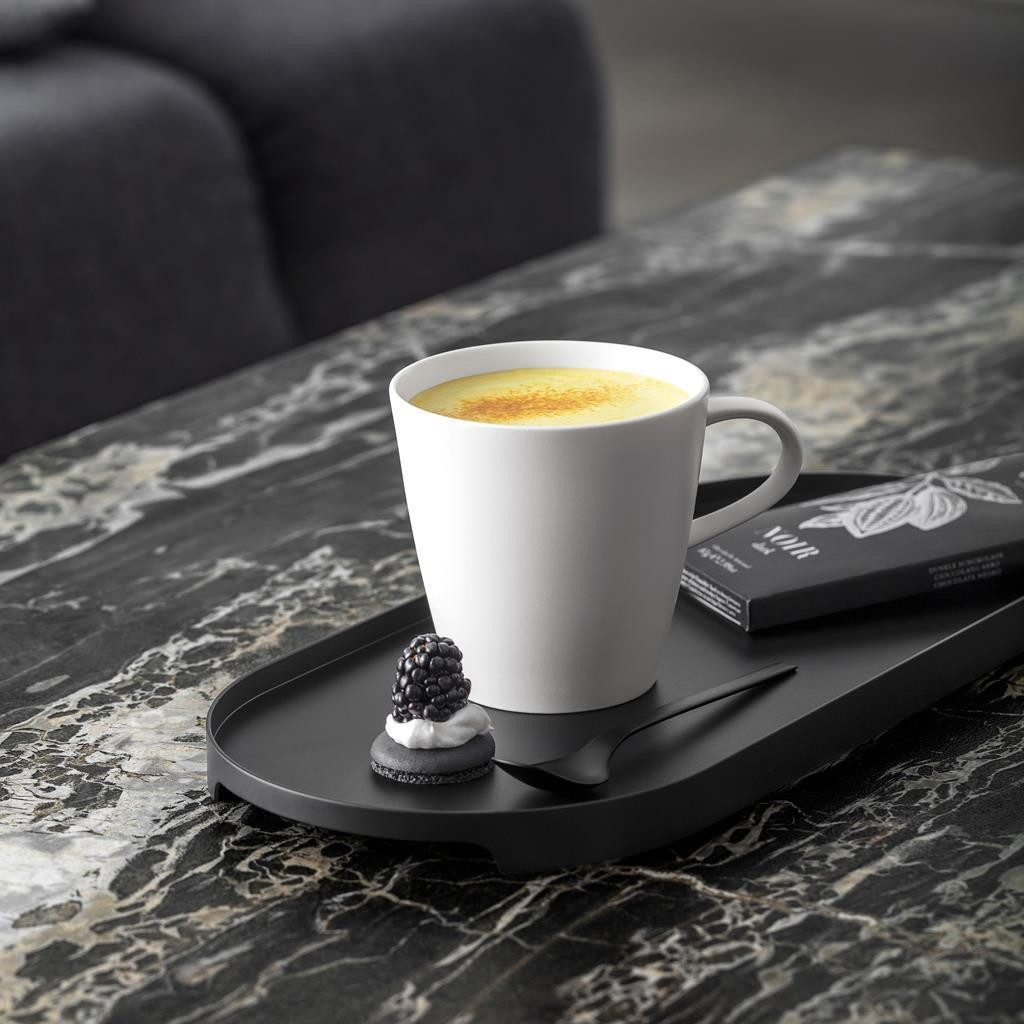 Villeroy & Boch Becher Manufacture Rock Blanc Kaffeebecher 290 ml 6er Set, 6-tlg., Porzellan