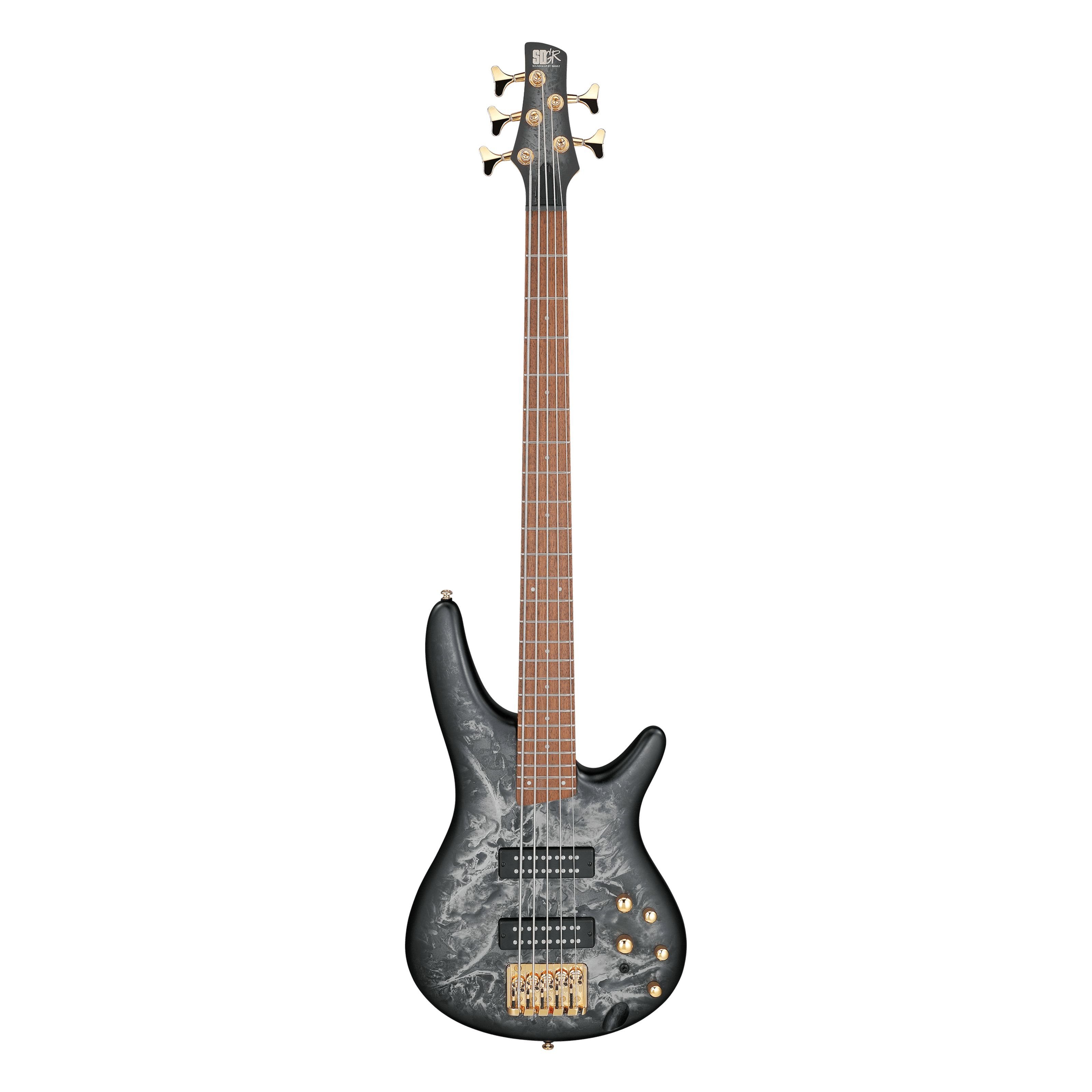 Ibanez E-Bass, E-Bässe, 5-Saiter E-Bässe, Standard SR305EDX-BZM Black Ice Frozen Matte - E-Bass