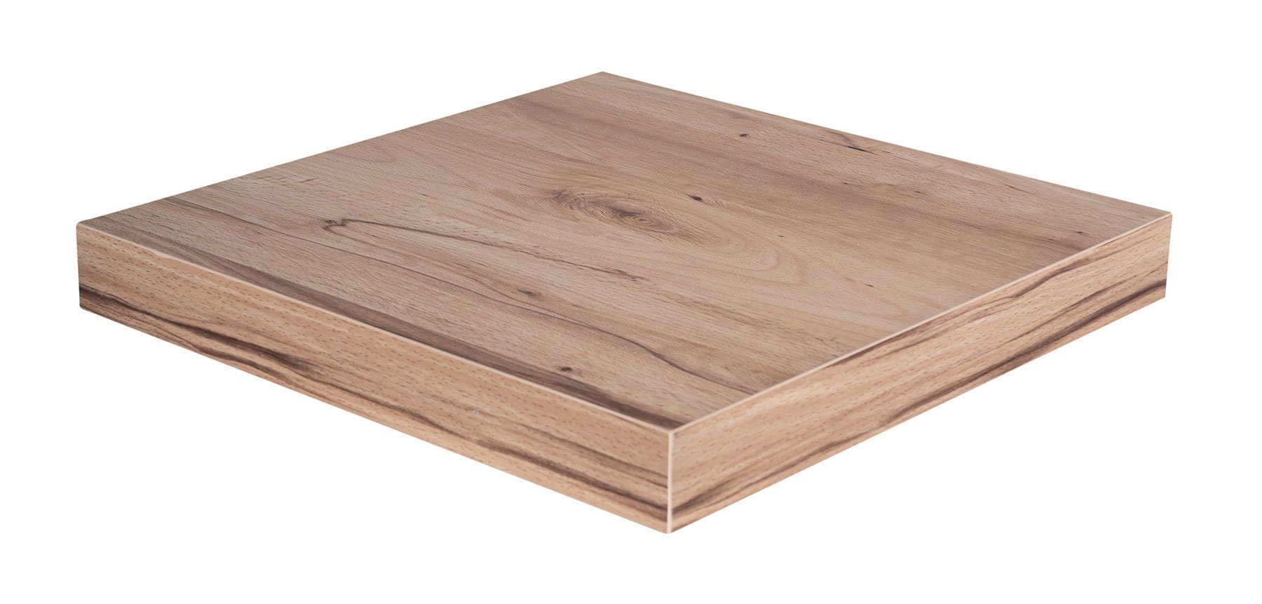 Levandeo® Wandregal, levandeo Eckregal Kernbuche 32x32cm Wandregal Holz Dekor Regal