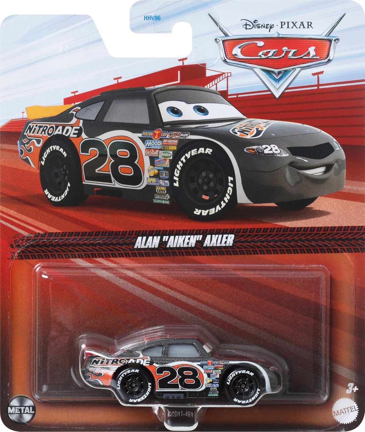 Spielzeug-Auto Mattel DXV29; GCD11 - Disney Pixar Cars Die-Cast - Alan "Aiken" Axler