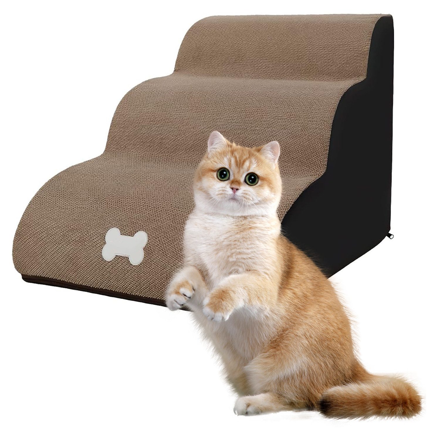 MODFU Hunderampe 3-Stufig Hundetreppe Haustiertreppe Hunde günstig online kaufen