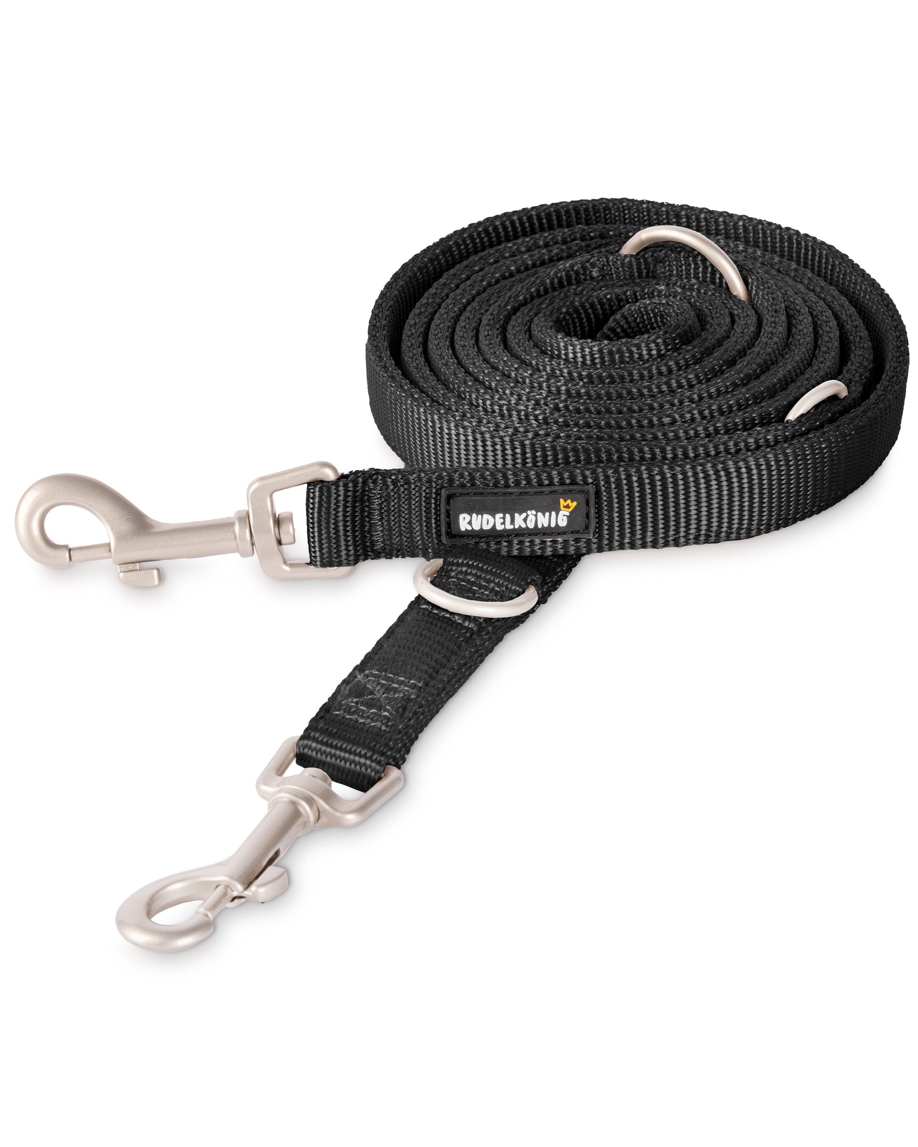 Hundeleine Frida 2,30m, Verstellbare Hundeleine große Hunde, Robuste Führleine