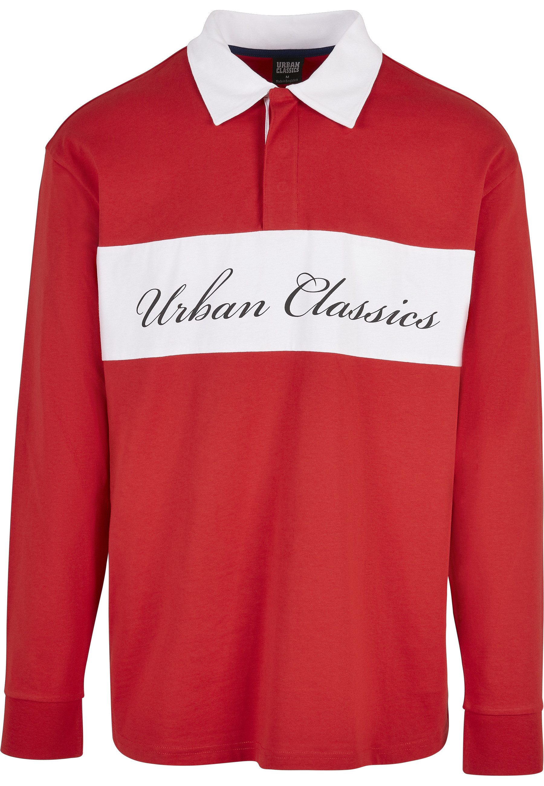 Langarmshirt Urban Classics Herren Oversized Rugby Longsleeve