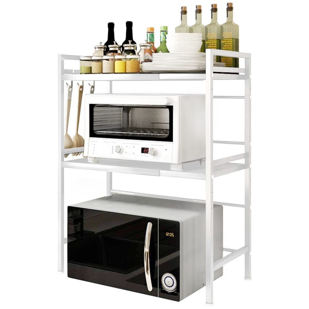 JEOBEST Regalelement Küchenregal Mikrowellenregal 2/3Stufig Erweiterbares M günstig online kaufen