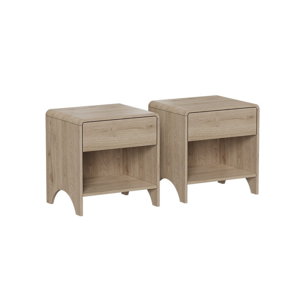 Vicco Nachtschrank Oaki, Eiche, 2er Set (2-St) günstig online kaufen