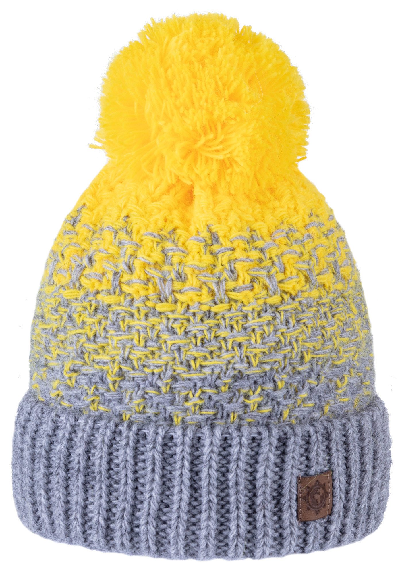 compagno Bommelmütze (1-St) Kindermütze Bommelmütze Wintermütze Beanie Strickmütze Jungen Mädchen