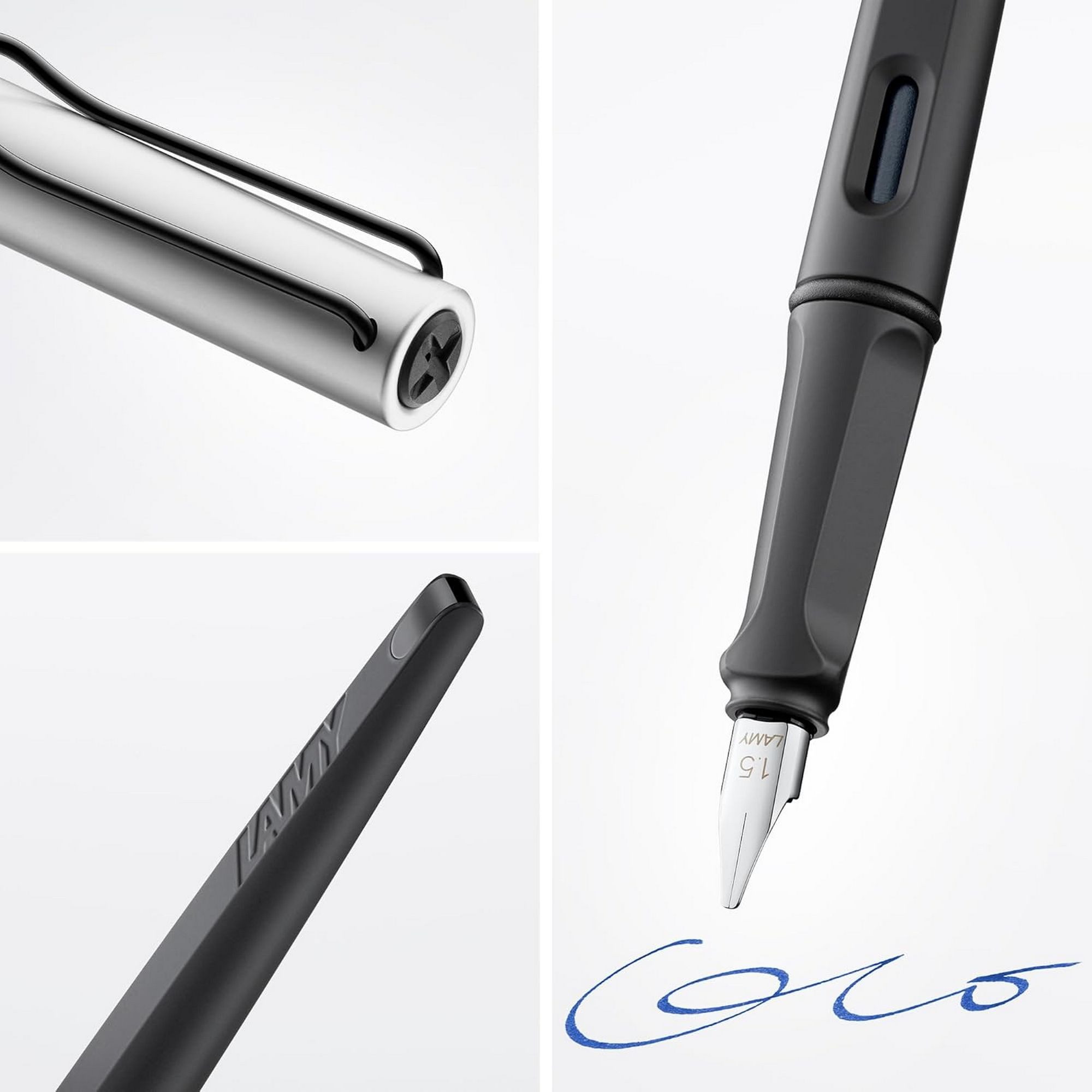 LAMY Füller LAMY joy AL black Kalligraphie Schönschreib Füller Set mit 3 Bandzugfe