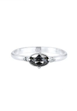 Elli Verlobungsring »Bandring Kristalle 925 Silber«