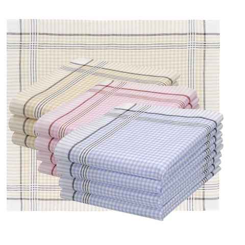 Betz Taschentuch Betz 12 Stück Damen Stoff Taschentücher Set Selma Größe ca. 28x28 cm, (Set, 12 Taschentücher), 100% Baumwolle