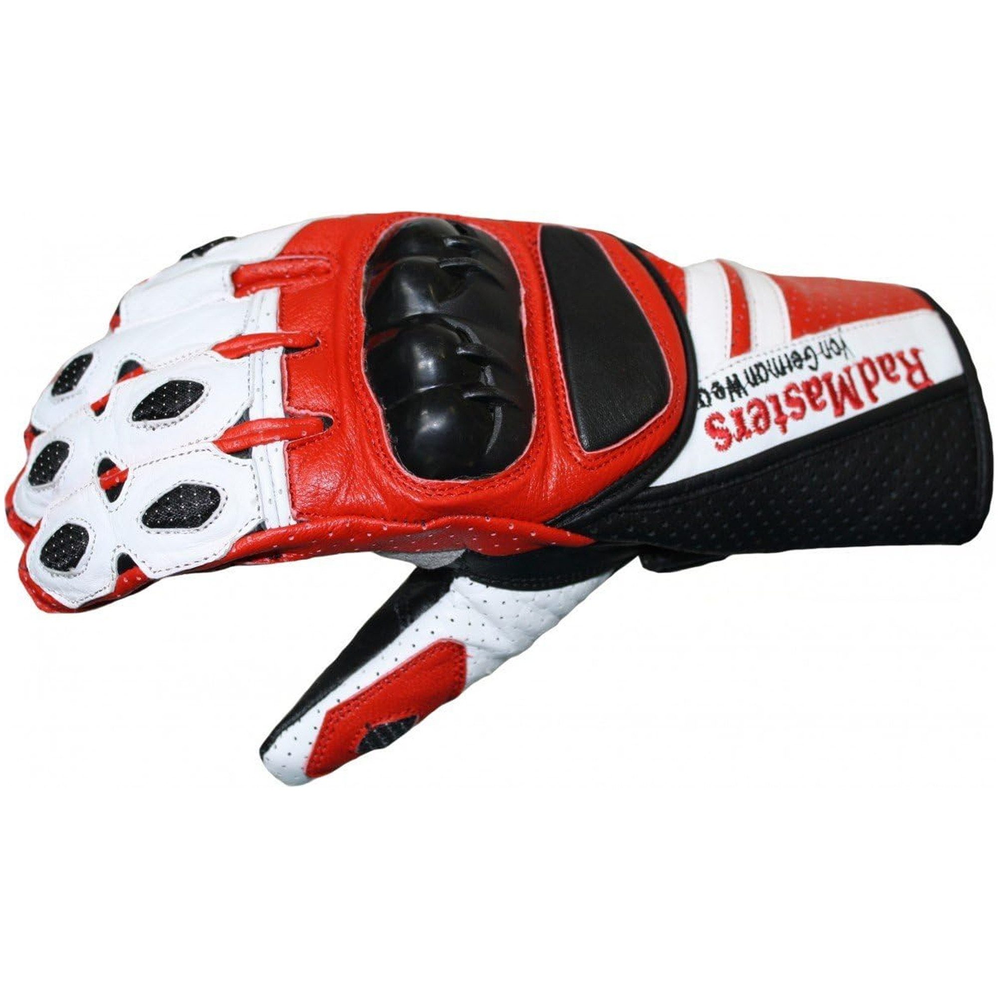 German Wear Motorradhandschuhe GW409G Lederhandschuhe Handschuhe aus Kalbsleder mit Protektoren – Bild 5 von 5
