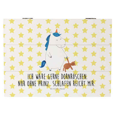 Mr. & Mrs. Panda Dekokiste Einhorn Teddy - Weiß - Geschenk, Unicorn, XXL, Bett, Aufbewahrungsbox (1 St)