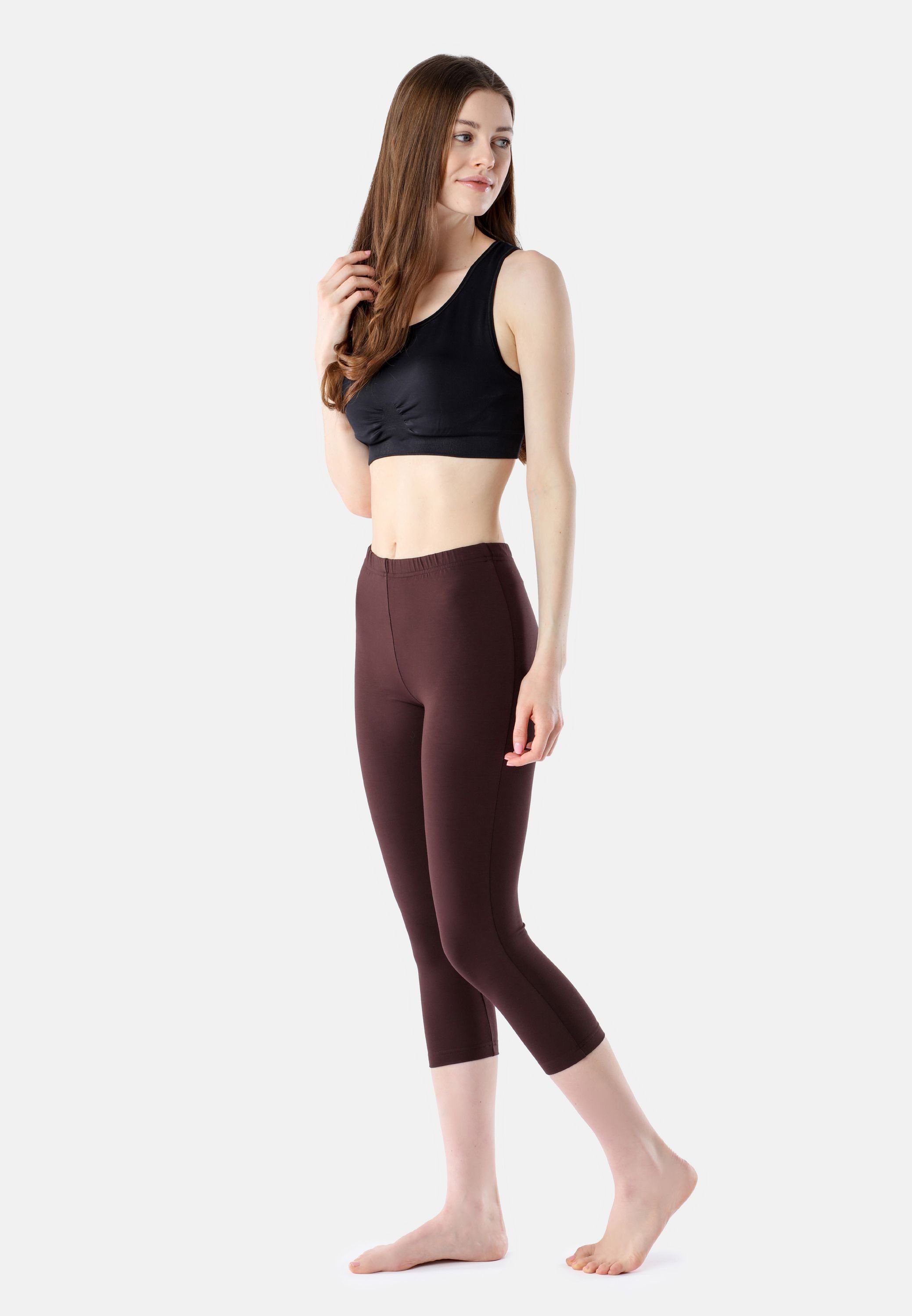 Bellivalini Leggings Damen Leggings 3/4 aus Viskose BLV50-204 (1-tlg) elastischer Bund