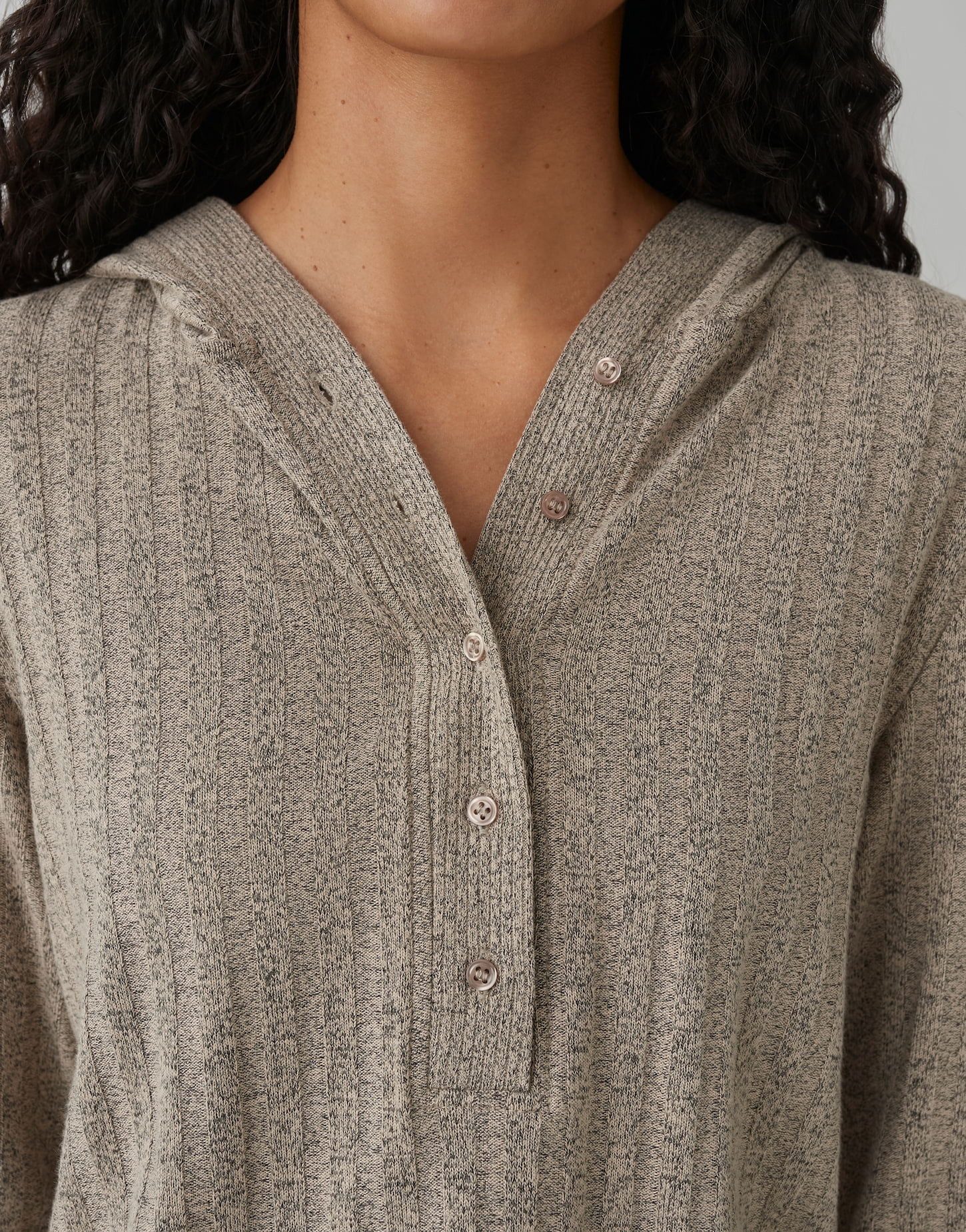 OPUS Kapuzenshirt SIPUZA in Mélange Optik