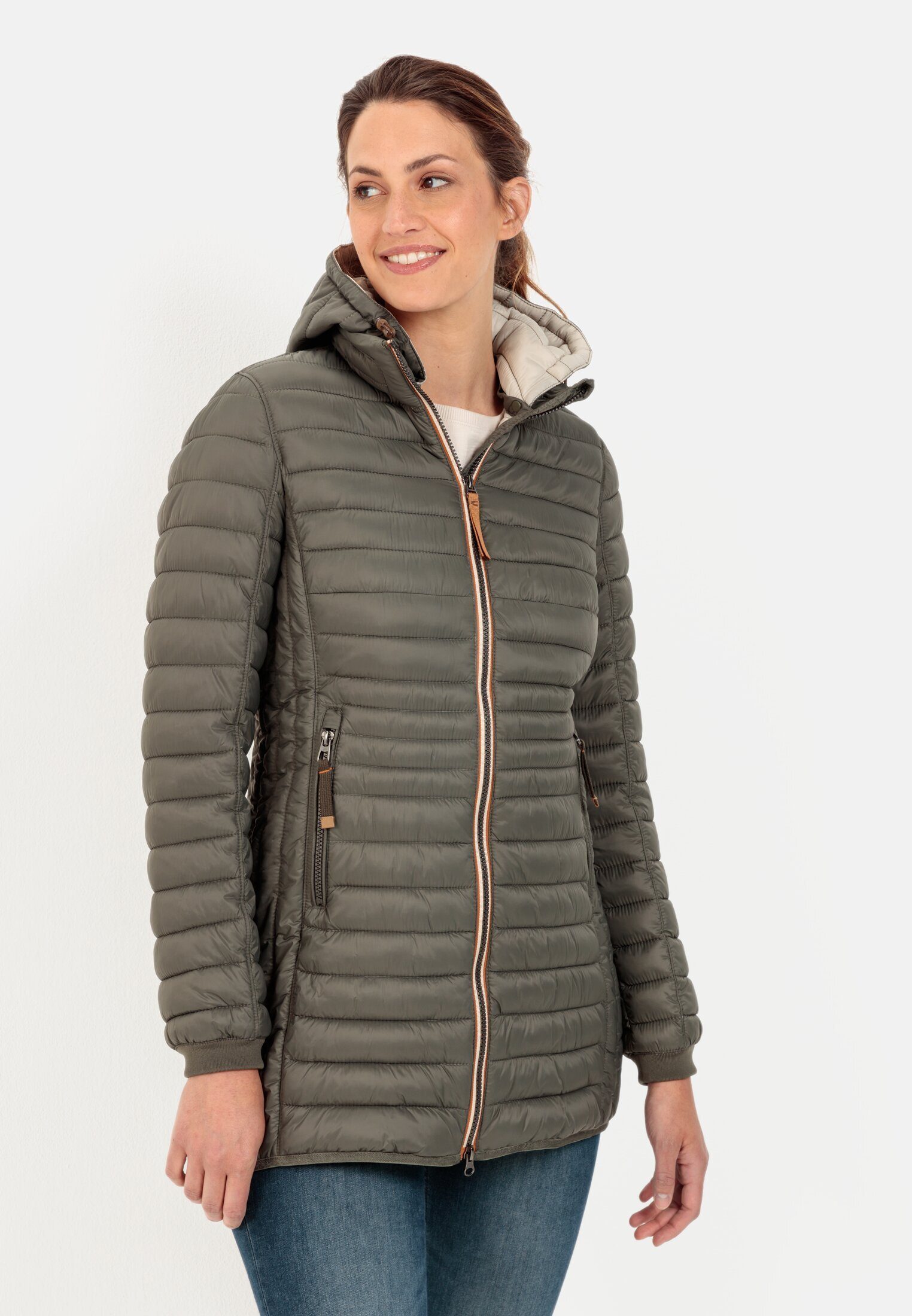 abnehmbarer Funktionsjacke mit Kapuze Khaki camel active