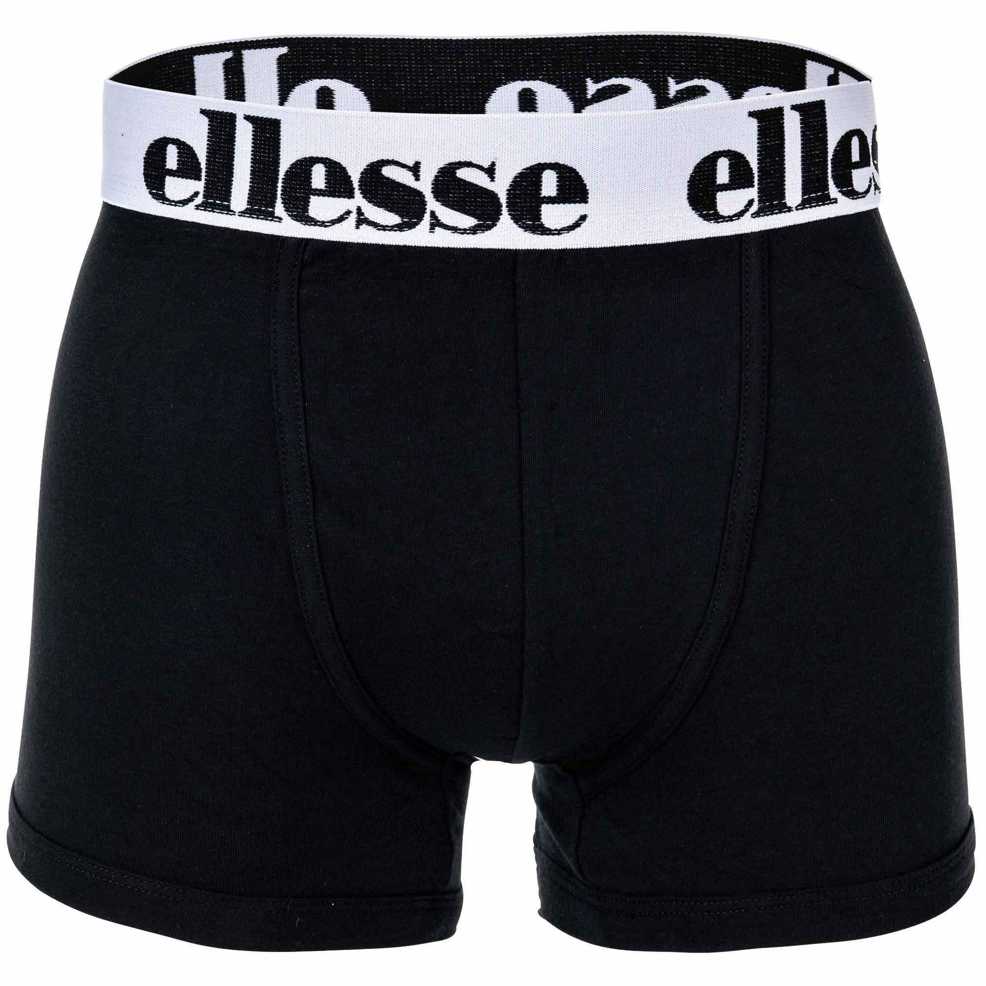 Yema Ellesse Schwarz/Blau/Rot/Grau Pack Boxer Shorts, Pack Boxer Herren 7 7er - Boxer