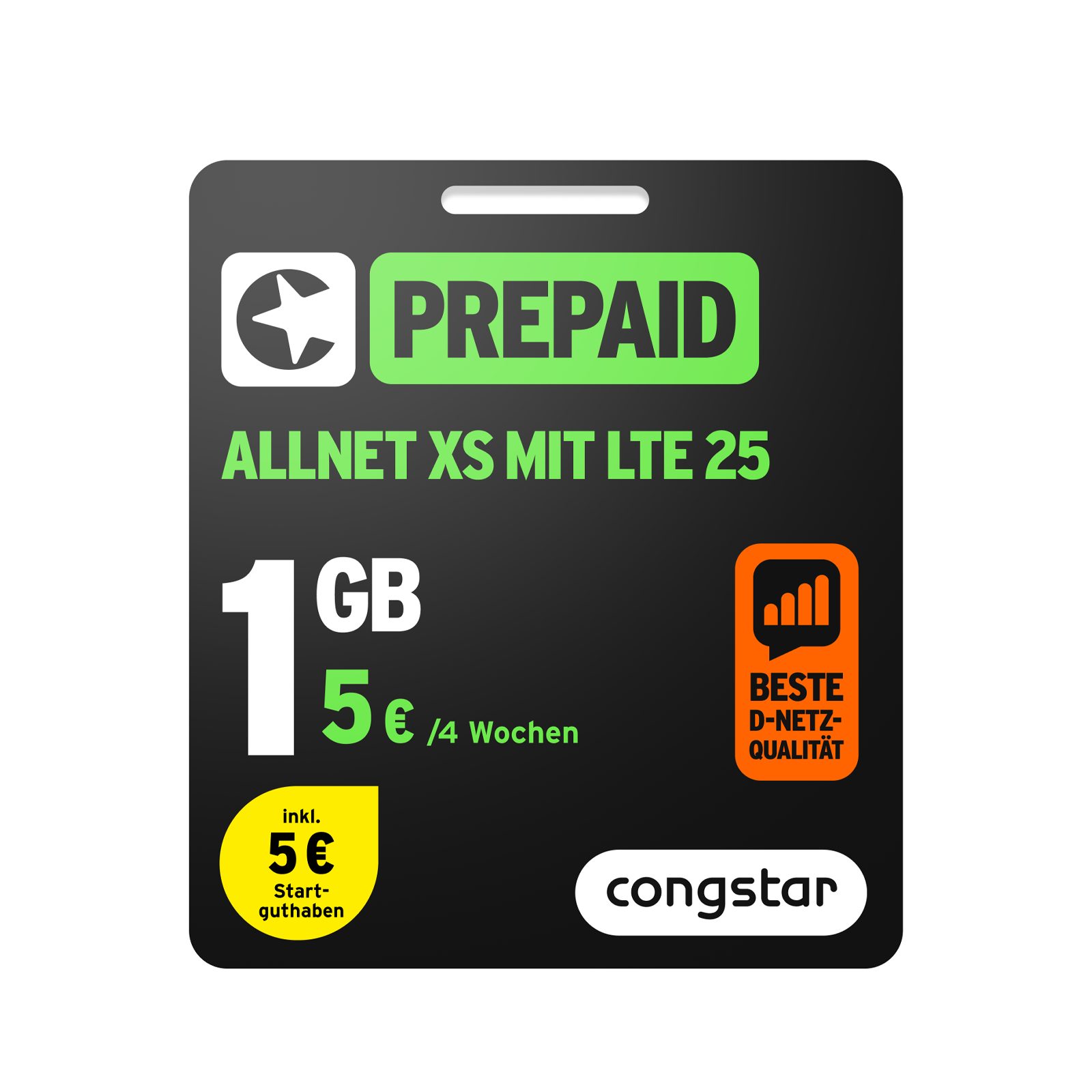 Congstar Prepaid Allnet XS Prepaidkarte