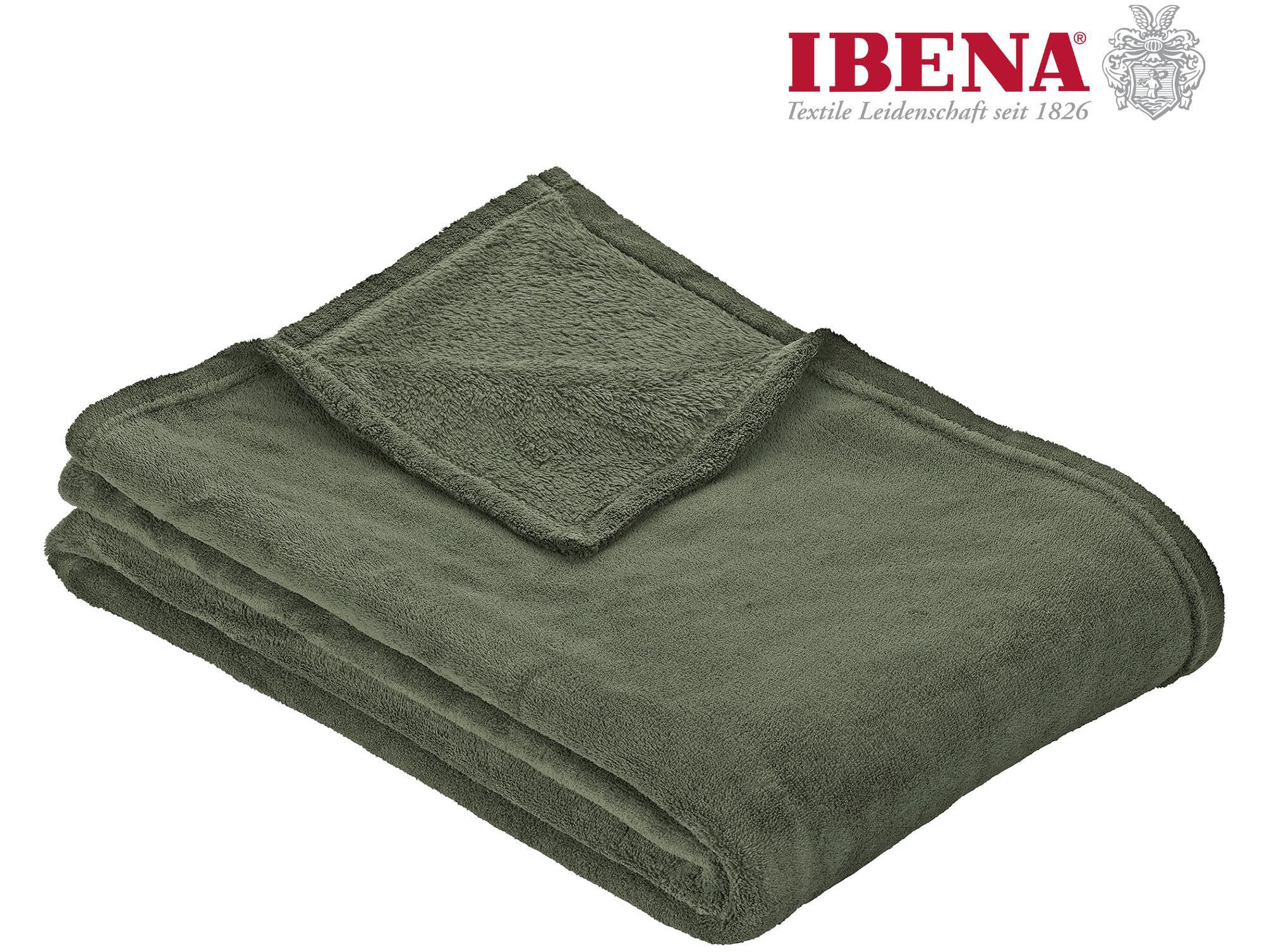Wohndecke Uni Fleecedecke Olbia, IBENA, einfarbig günstig online kaufen