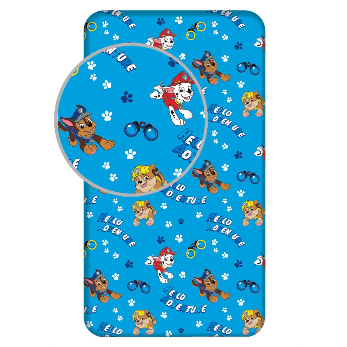 Jerry Fabrics Натяжные простыни Paw Patrol 100 % Baumwolle für Matratzen 90×200 cm, Baumwolle