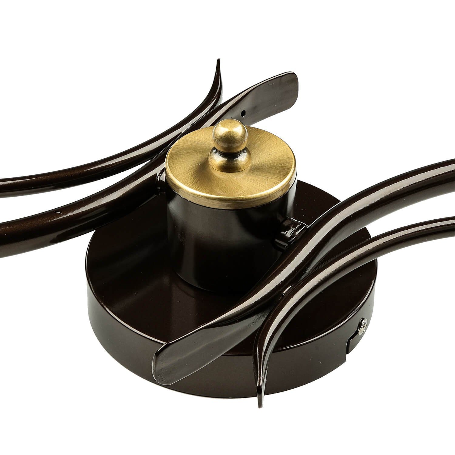 Licht-Erlebnisse Deckenleuchte AURORA, ohne Leuchtmittel, Deckenlampe Shabby Chic Metall Glas Landhaus Design