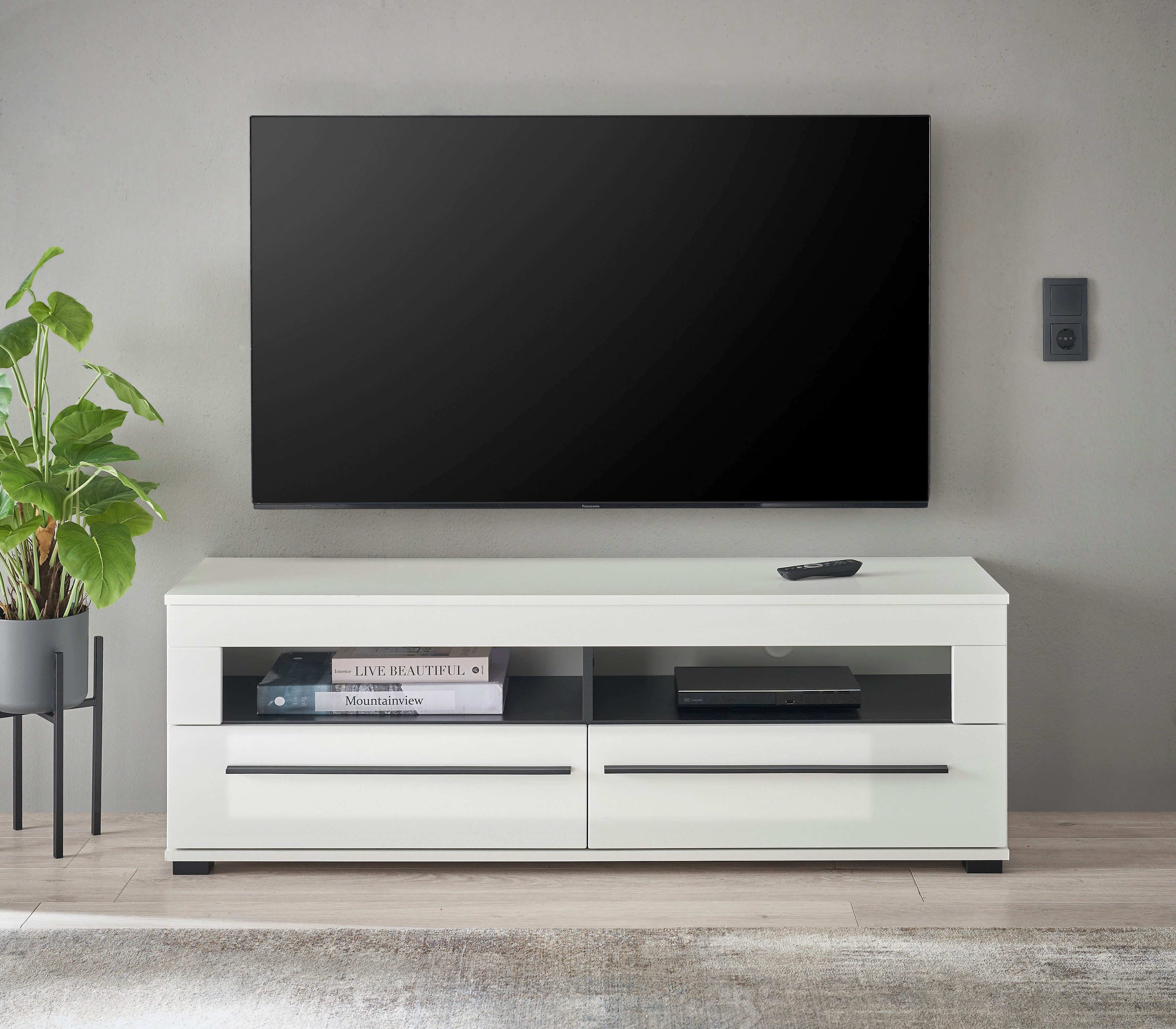 INOSIGN Lowboard modernes TV-Unterteil, Kommode in Eiche Evoke oder weiß, s günstig online kaufen