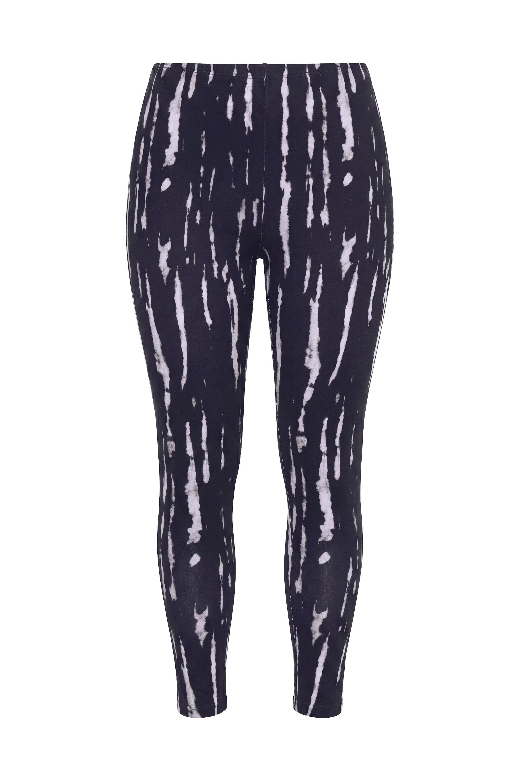 MIAMODA Leggings Leggings Tight Fit Batik-Muster Elastikbund