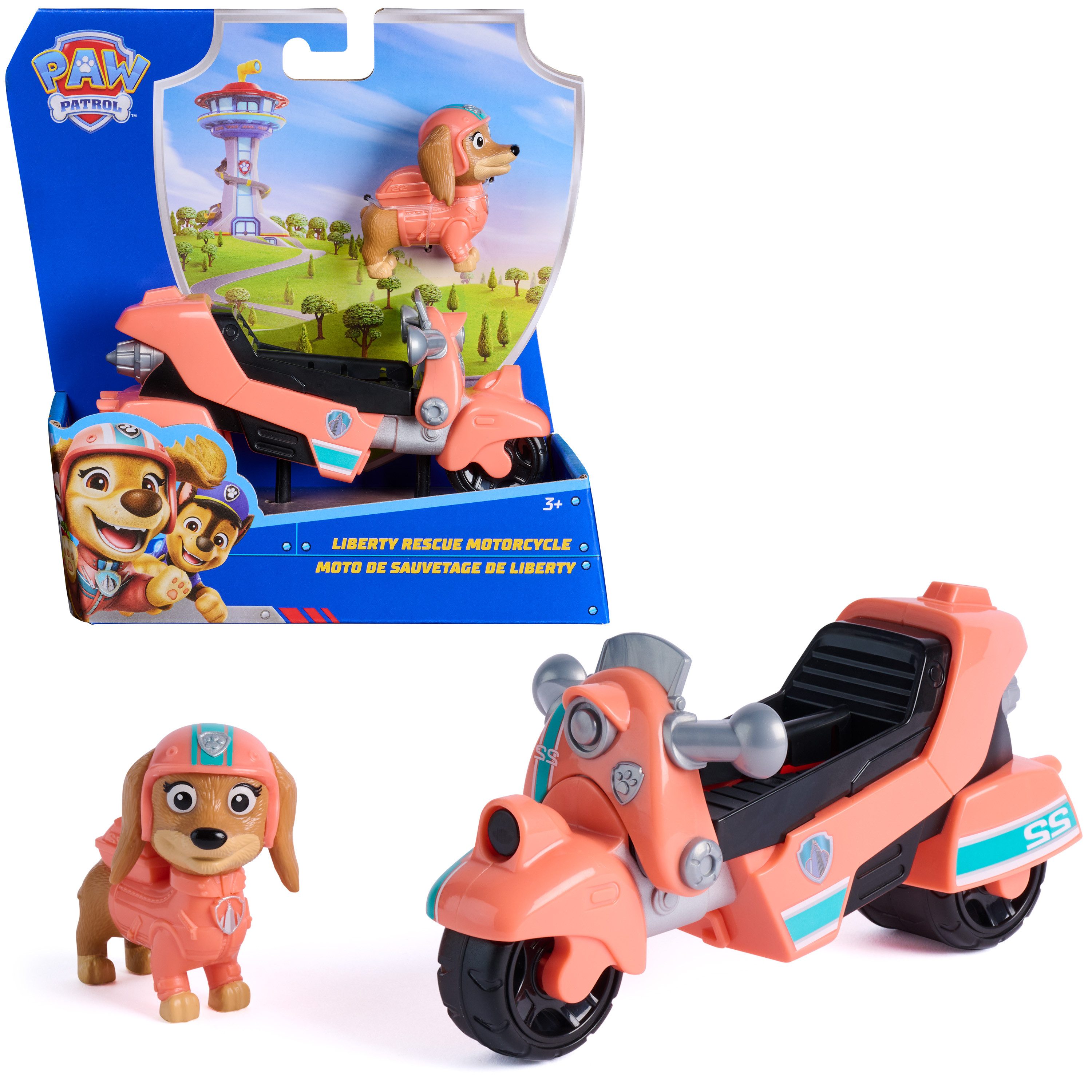 Spin Master Spielzeug-Auto PAW Patrol - Liberty Rettungs-Motorrad
