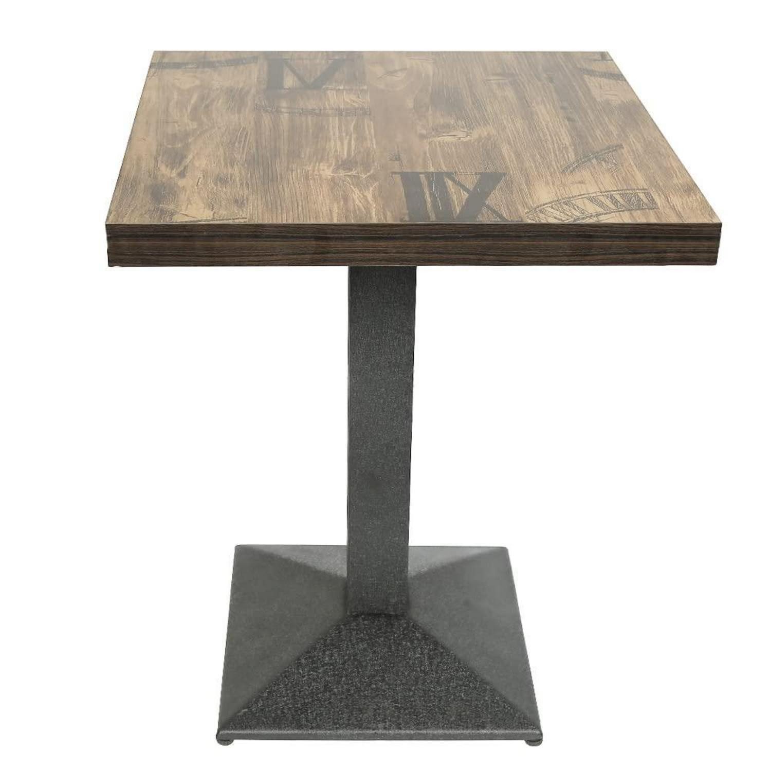 LuxusKollektion Bartisch Bartisch quadratisch 60x60cm industriell Retro Holz/Eisen (1-St)