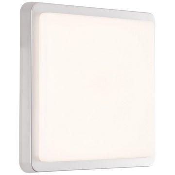 Lightbox Außen-Wandleuchte, LED fest integriert, warmweiß, LED Außen Wandlampe, 28 x 28 cm, 12 W, 1500 lm, 3000 K, IP65