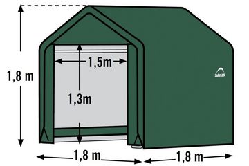 ShelterLogic Foliengerätehaus, grün, 180x180 cm