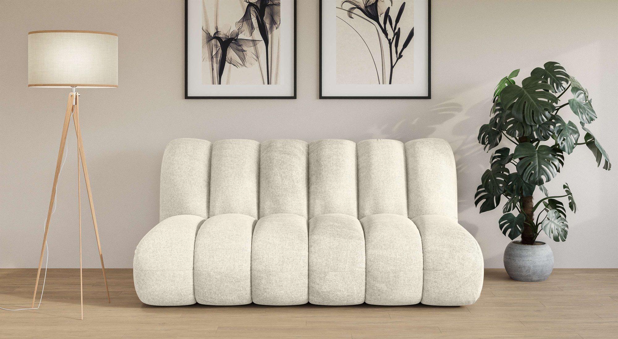 LeGer Home by Lena Gercke 2,5-Sitzer "Priya Designersofa, moderne Steppung, günstig online kaufen