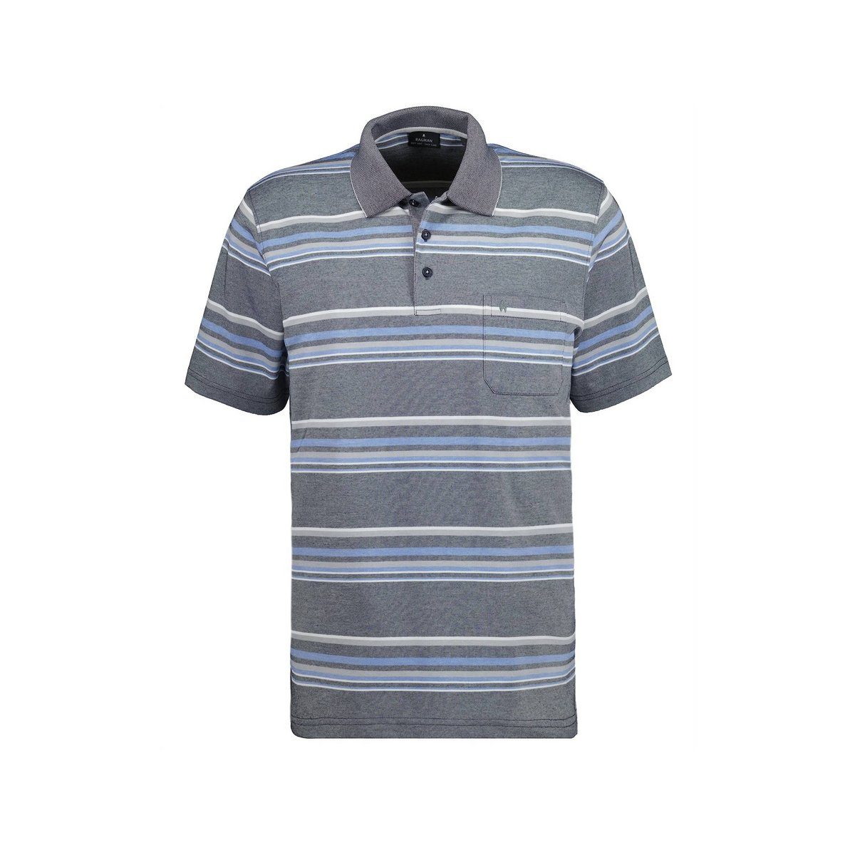 (1-tlg) Poloshirt 718 BLAU blau RAGMAN