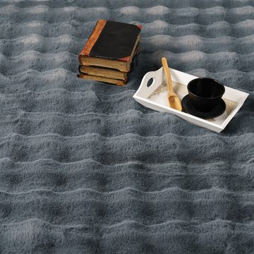 Hochflor-Teppich Wohnzimmerteppich im 3D Style, Paco Home, Läufer, Höhe: 34 mm
