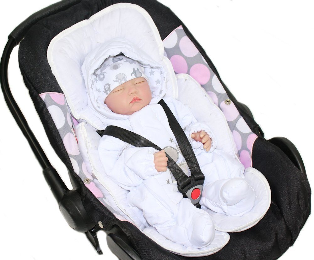 Primawela Sitzverkleinerer Sitzverkleinerer Baumwolle für Auto Kindersitz Baby Schale Einlage