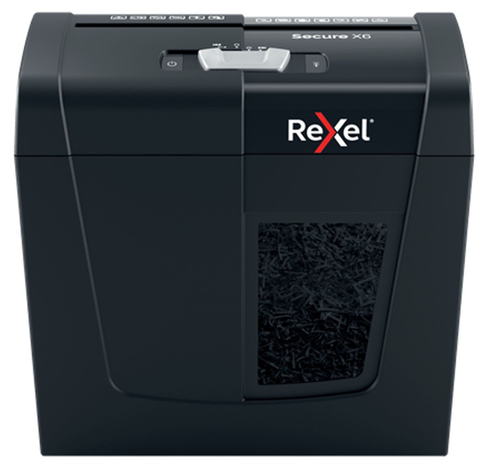 REXEL Reißwolf Secure X6, Kreuzschreddern, 4x40 mm, 10 l, 100 Blätter, 70 dB, 6 Blätt