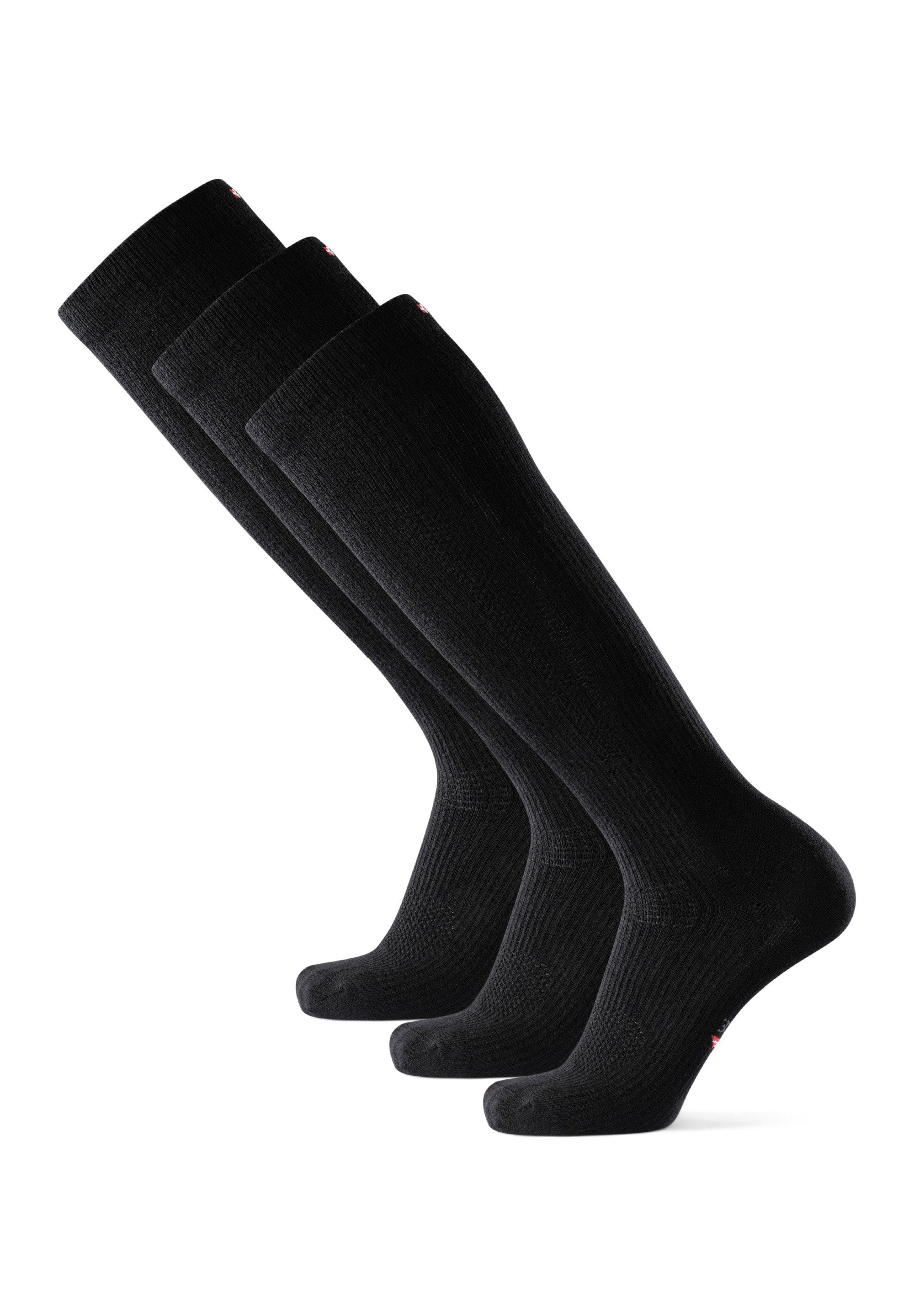 DANISH ENDURANCE Basicsocken Organic Compression (3-Paar) aus Baumwolle, 14-18 mmHg, für Damen & Herren