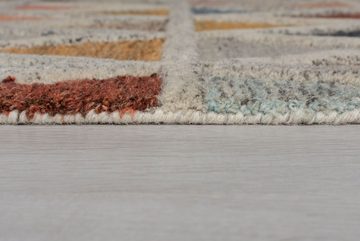 Wollteppich Moderner Teppich ESK ALEX in warmen Farbtönen, KADIMA DESIGN, Läufer, Höhe: 10 mm