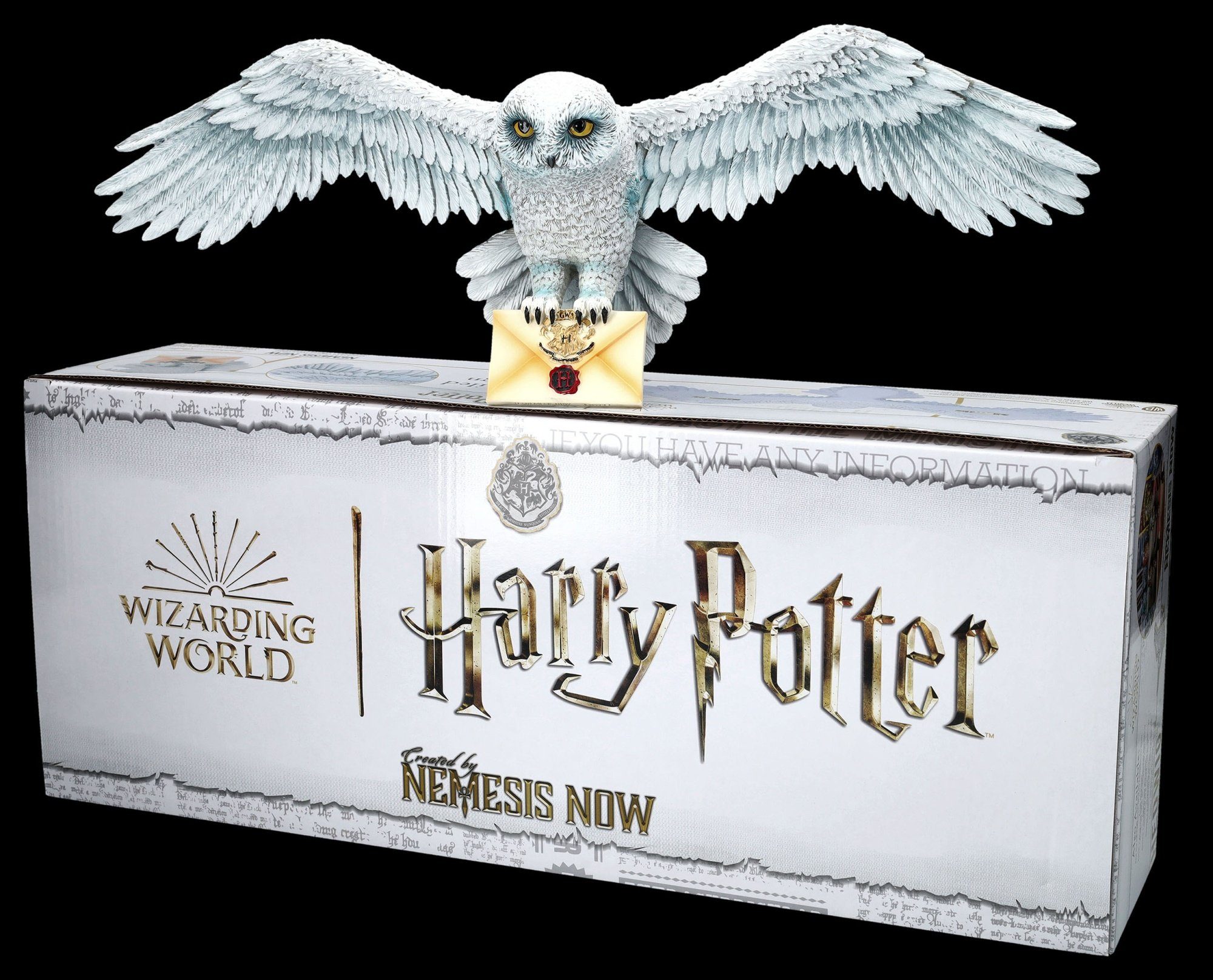 Figuren Shop GmbH Wanddekoobjekt Wandrelief Harry Potter - Eule Hedwig - Wanddeko Fantasy