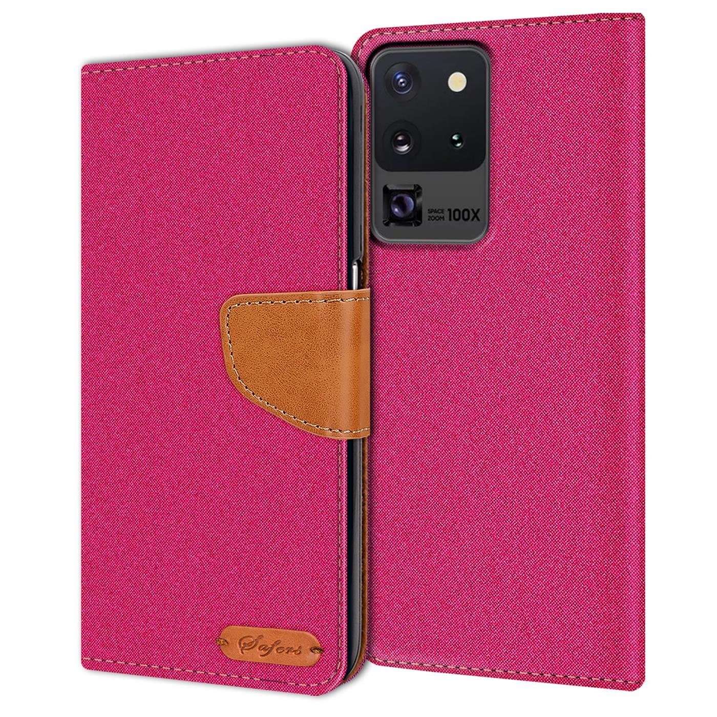 CoolGadget Handyhülle Flip Case Wallet Cover Book Tasche für Samsung Galaxy S20 Ultra 6,9 Zoll, Handy Tasche mit Kartenfach Book Schutzhülle