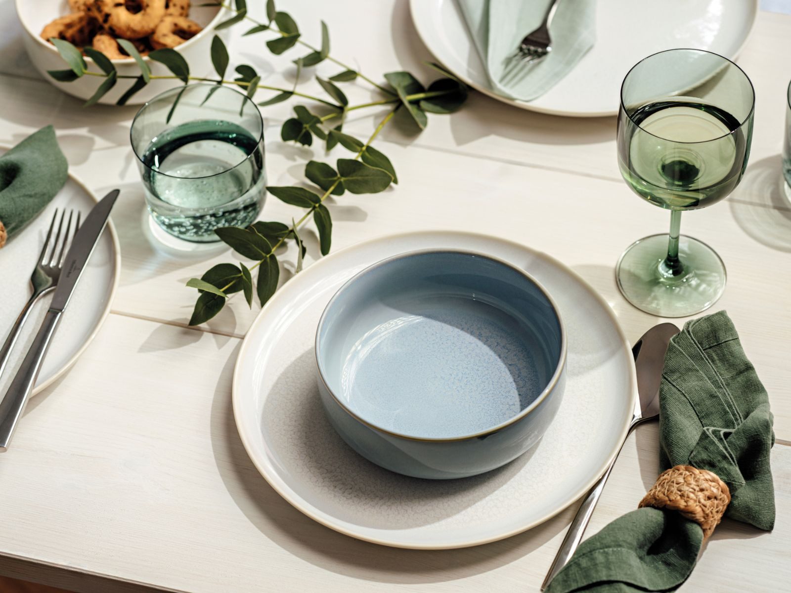 like. by Villeroy & Boch Teller-Set Crafted Blueberry Frühstücksteller 21cm Set6, Steingut