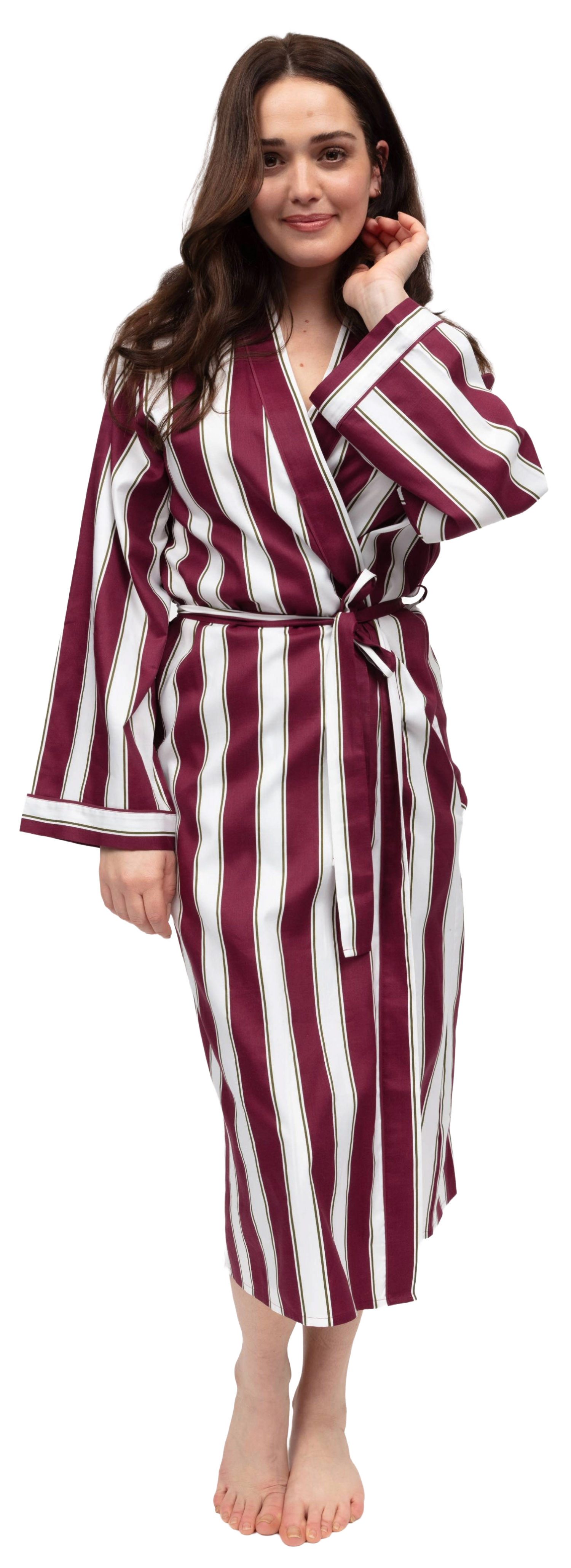 Cyberjammies Morgenmantel Morgenmantel Kimono Schnitt, lang, Baumwollmishcu günstig online kaufen
