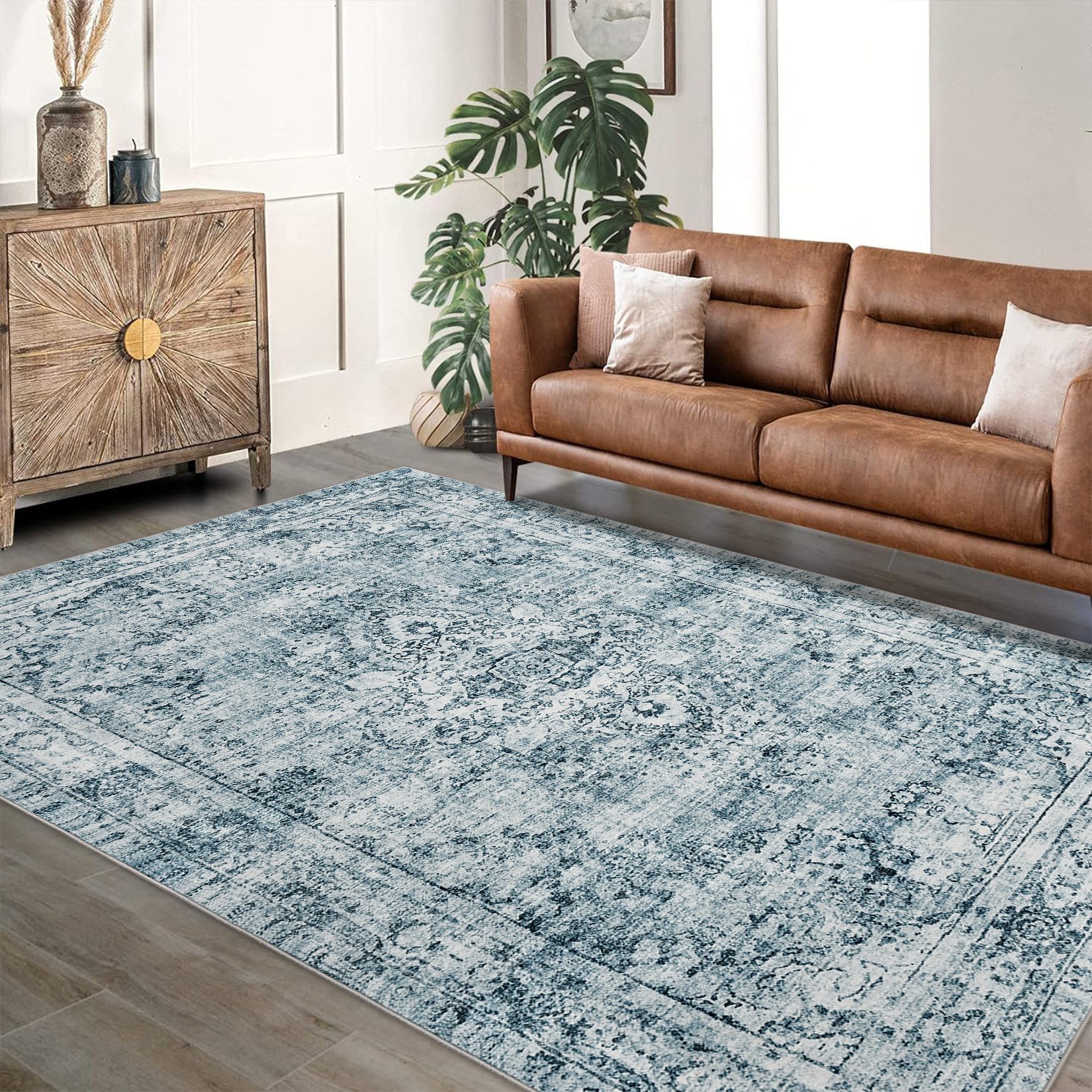 GarveeMore Teppich Kurzflor Bereich Teppich Wohnzimmer Boho Teppich günstig online kaufen