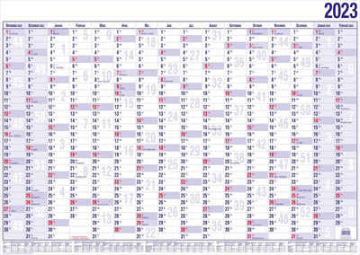 GÜSS Kalender Jahresplaner »GÜSS Wandplaner 16 Monate«, Schulferienübersicht
