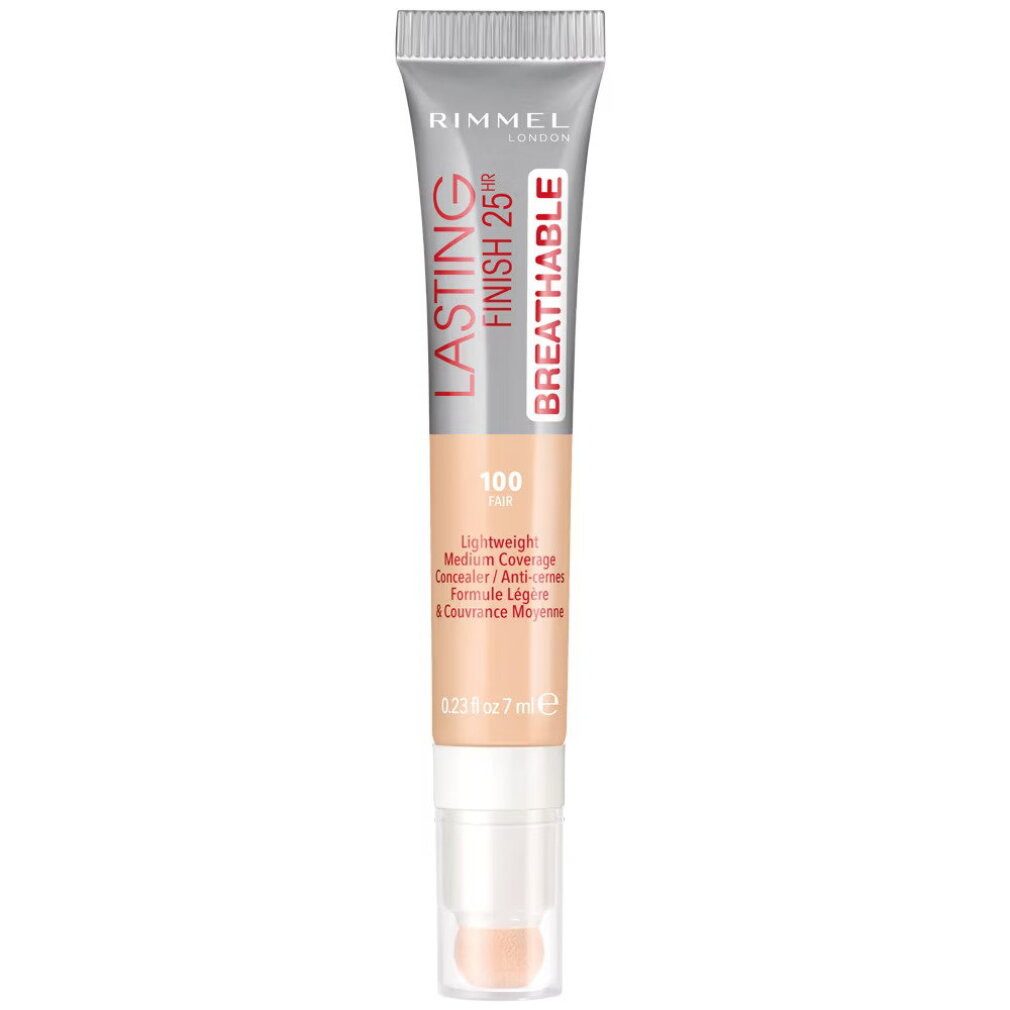 Rimmel London Concealer Lasting Finish Natural Medium Coverage Creme Concealer 100 Fair 7 ml