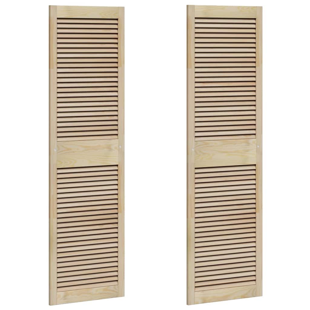 vidaXL Schranktür Schranktür mit Tür 2 Stk. Natur 170 x 2,1 x 49,5 cm (2 St)