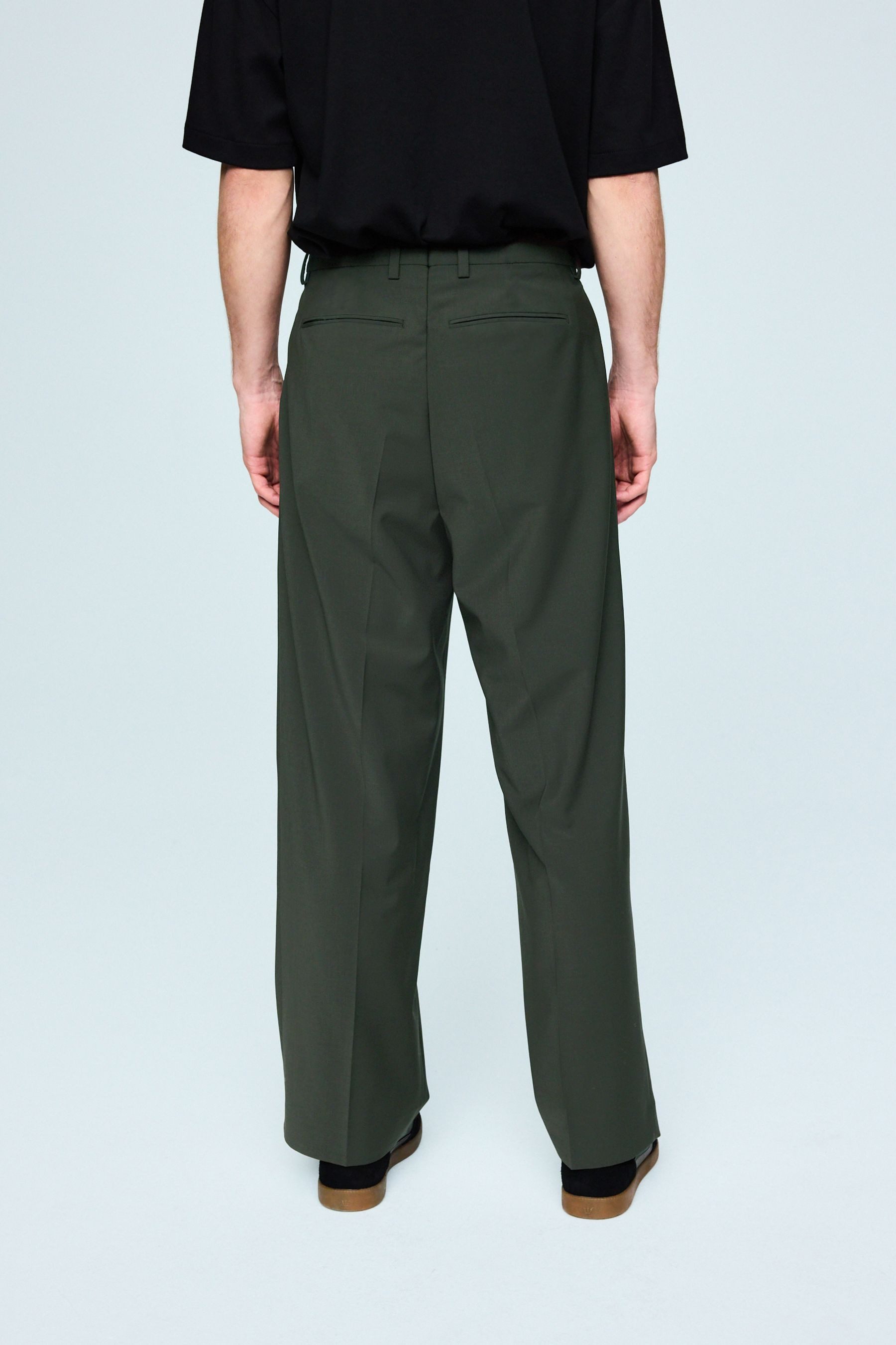 Next Anzughose Loose Fit Anzughose aus Wollgemisch (1-tlg)