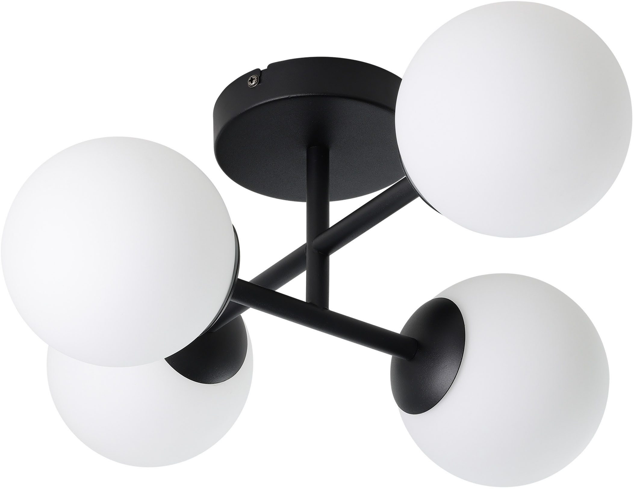 EGLO LED Deckenleuchte CASTROVIDO Deckenlampe - Stahl - G9 - 4X4,2W - IP44, Leuchtmittel wechselbar, Wohzimmerlampe, Esszimmerlampe, Flur, Schlafzimmer,L47,5xB38,5xH19,5cm