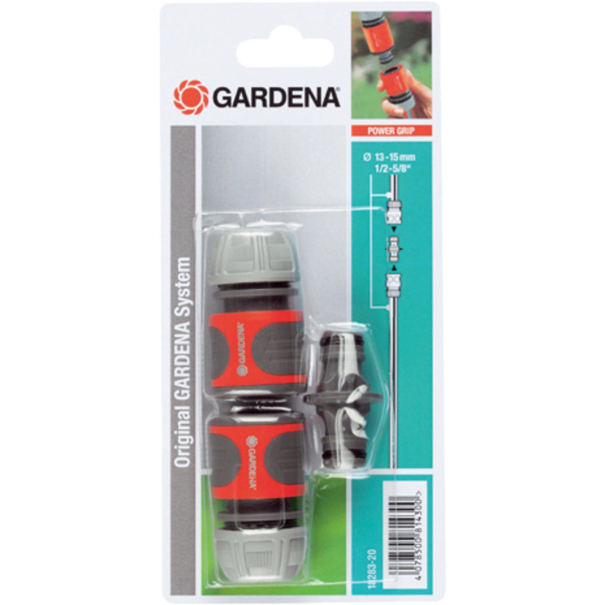 GARDENA Bewässerungsventil GARDENA Kupplungs-Satz für 13mm (1/2)- und 15mm