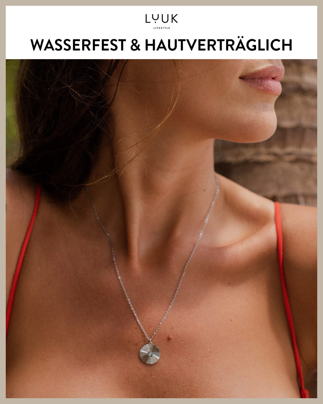 LUUK LIFESTYLE Kette mit Anhänger Geriffelte günstig online kaufen