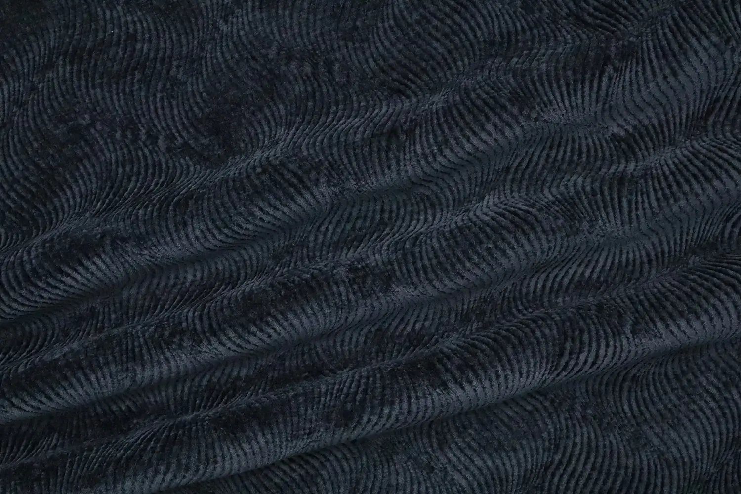 Stofferia Stoff Polsterstoff Chenille Geprägt Canova Schwarz, Meterware