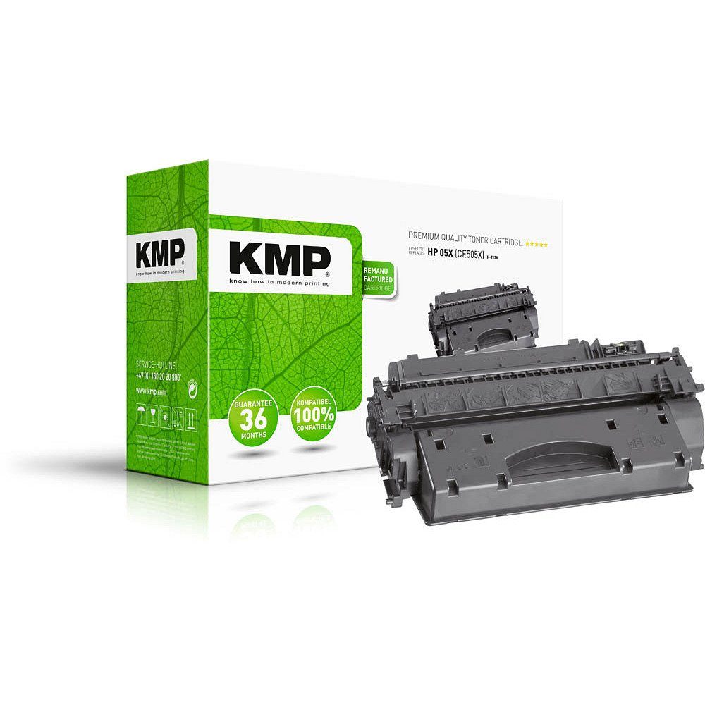 KMP Tonerkartusche 1 Toner H-T236 ERSETZT HP 05X / CE505X - black, (1-St)